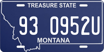MT license plate 930952U