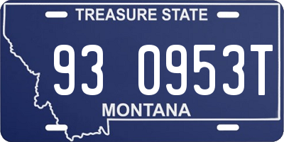 MT license plate 930953T