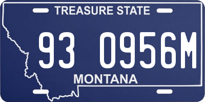 MT license plate 930956M