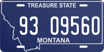 MT license plate 930956O