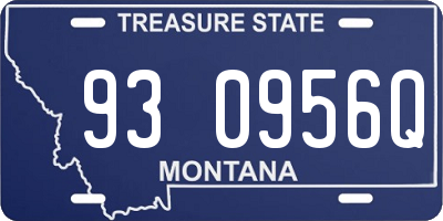 MT license plate 930956Q