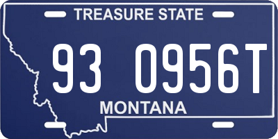 MT license plate 930956T