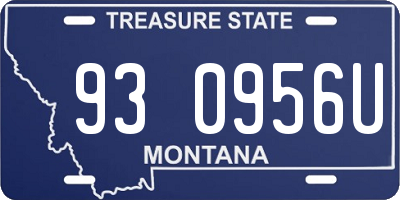 MT license plate 930956U