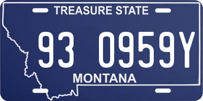 MT license plate 930959Y