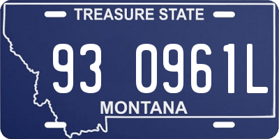 MT license plate 930961L