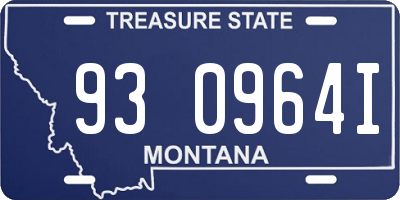 MT license plate 930964I