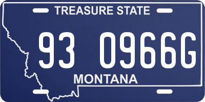 MT license plate 930966G
