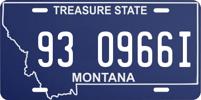 MT license plate 930966I