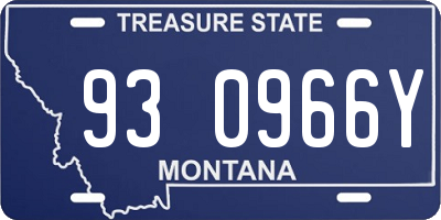 MT license plate 930966Y