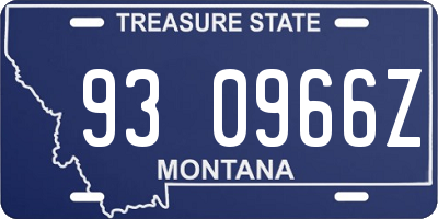 MT license plate 930966Z
