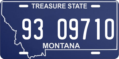 MT license plate 930971O