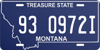 MT license plate 930972I