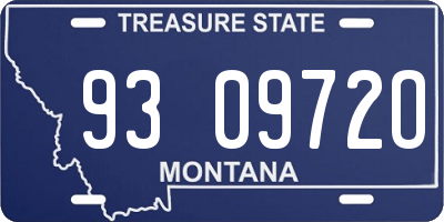 MT license plate 930972O