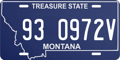 MT license plate 930972V
