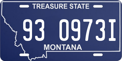 MT license plate 930973I