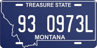 MT license plate 930973L