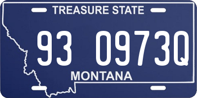 MT license plate 930973Q