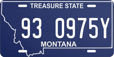MT license plate 930975Y