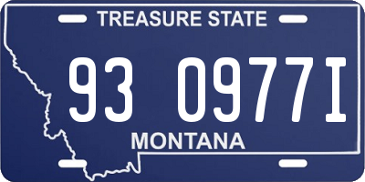 MT license plate 930977I