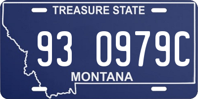 MT license plate 930979C