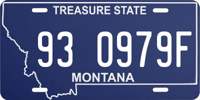 MT license plate 930979F