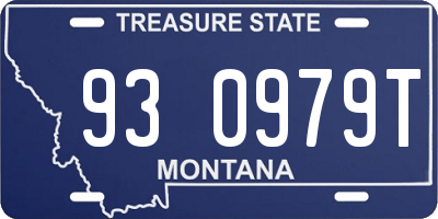 MT license plate 930979T