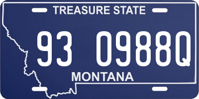 MT license plate 930988Q