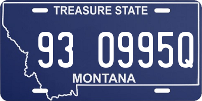 MT license plate 930995Q