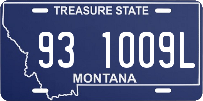 MT license plate 931009L