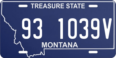 MT license plate 931039V