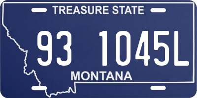 MT license plate 931045L