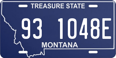 MT license plate 931048E