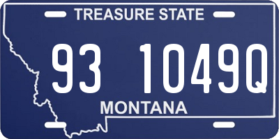 MT license plate 931049Q