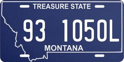 MT license plate 931050L