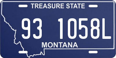 MT license plate 931058L