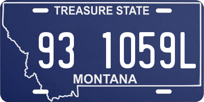 MT license plate 931059L