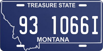 MT license plate 931066I