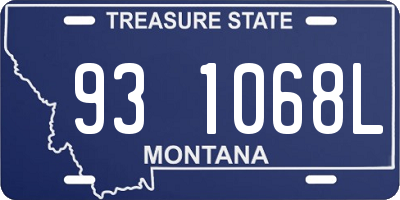 MT license plate 931068L