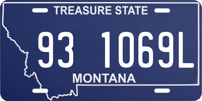 MT license plate 931069L