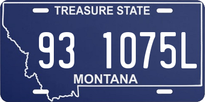 MT license plate 931075L