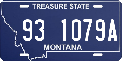 MT license plate 931079A