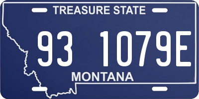 MT license plate 931079E