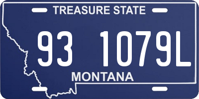 MT license plate 931079L