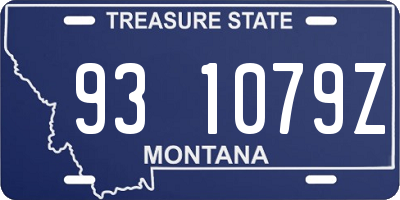 MT license plate 931079Z