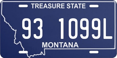 MT license plate 931099L