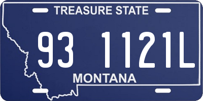 MT license plate 931121L