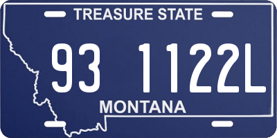 MT license plate 931122L