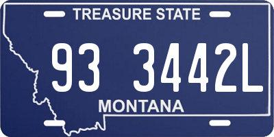 MT license plate 933442L