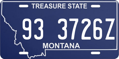 MT license plate 933726Z
