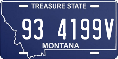 MT license plate 934199V